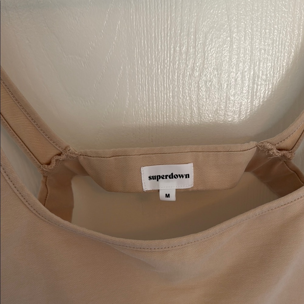 Superdown Beige Sports Bra